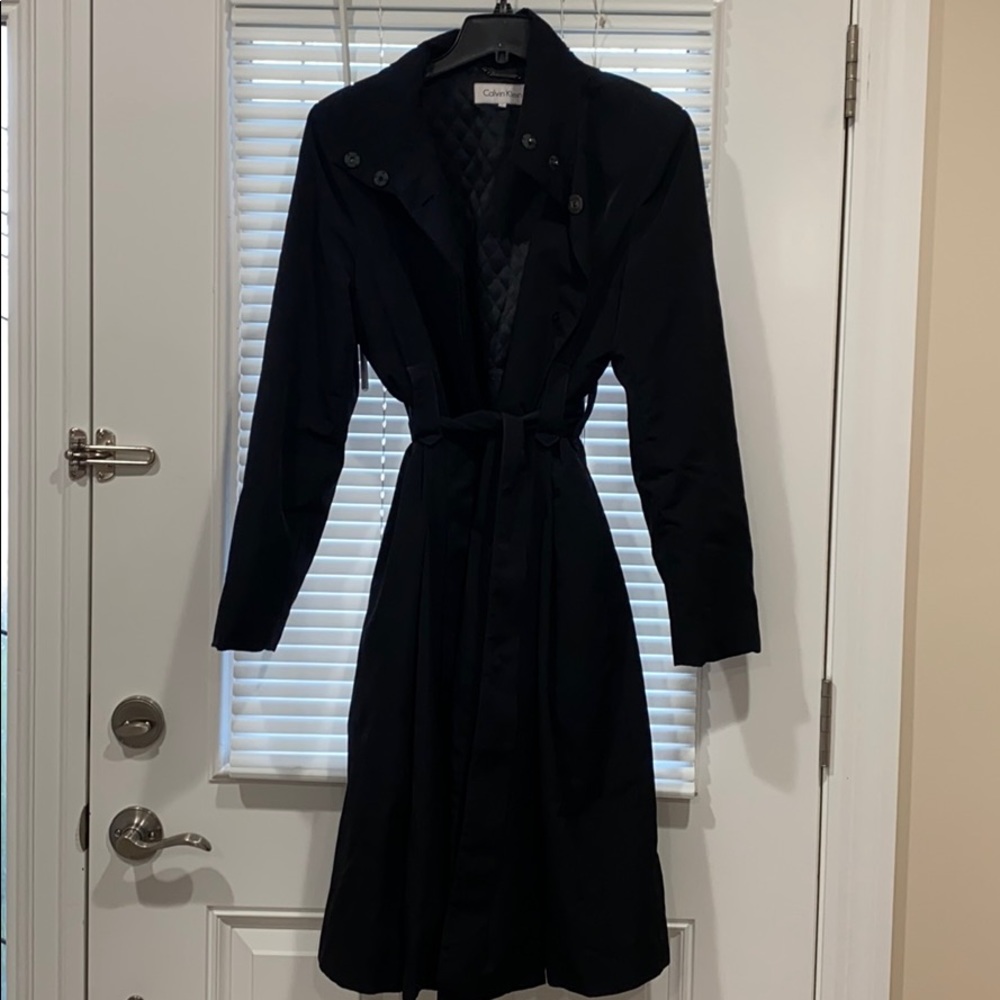 Belted Calvin Klein Jacket